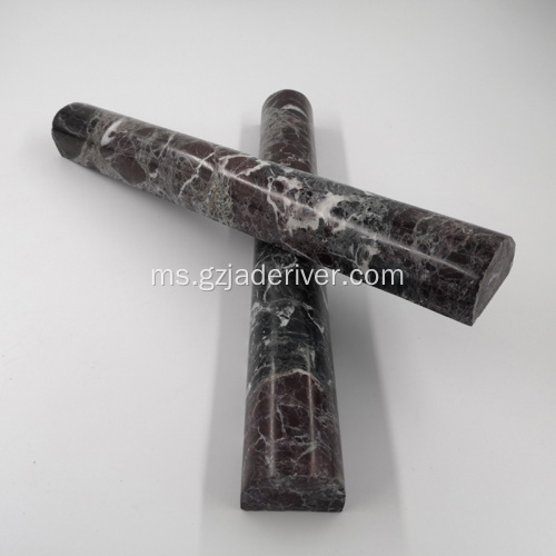 Tingkap hiasan kelereng hitam Marble